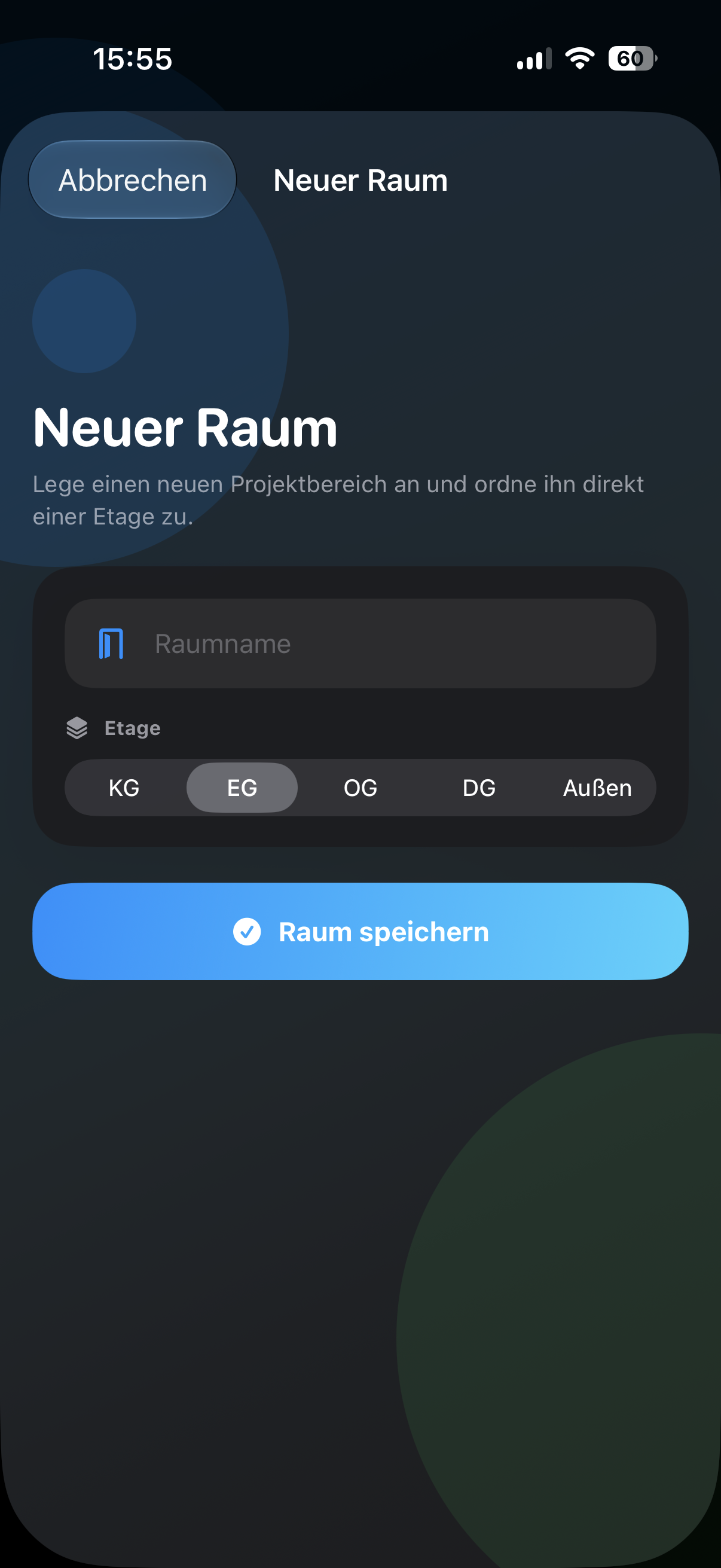 Raum anlegen